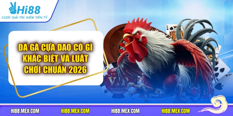 Đá Gà Cựa Dao Có Gì Khác Biệt Và Luật Chơi Chuẩn 2026