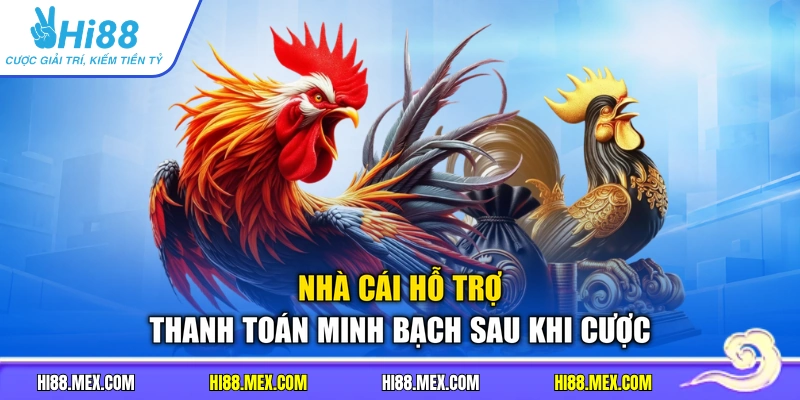 Nhà cái hỗ trợ thanh toán minh bạch sau khi cược