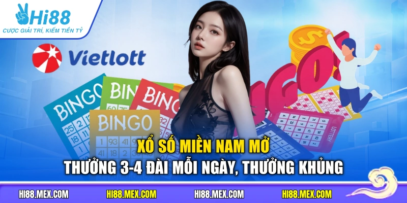 Xổ số miền Nam mở thưởng 3-4 đài mỗi ngày, thưởng khủng